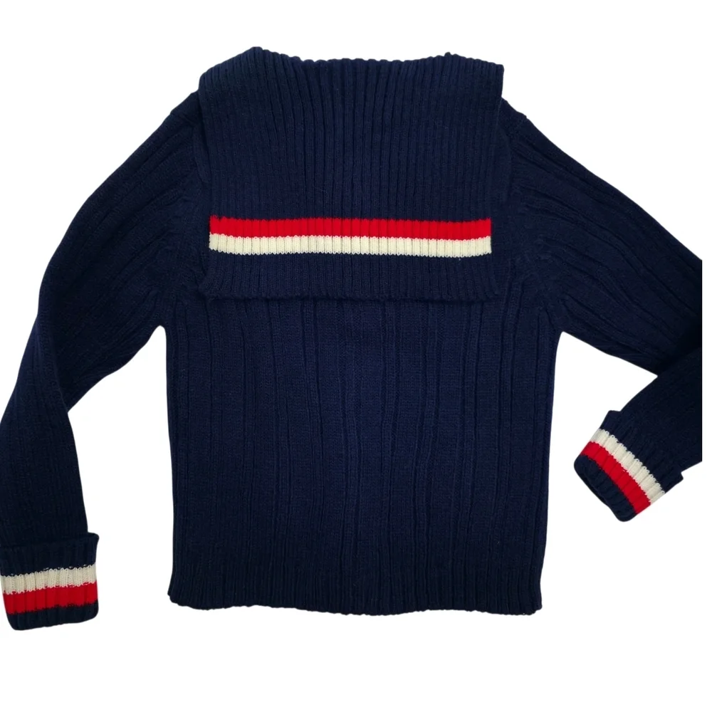 Vintage 90s French Toast 4T Navy Hooded Sweater
